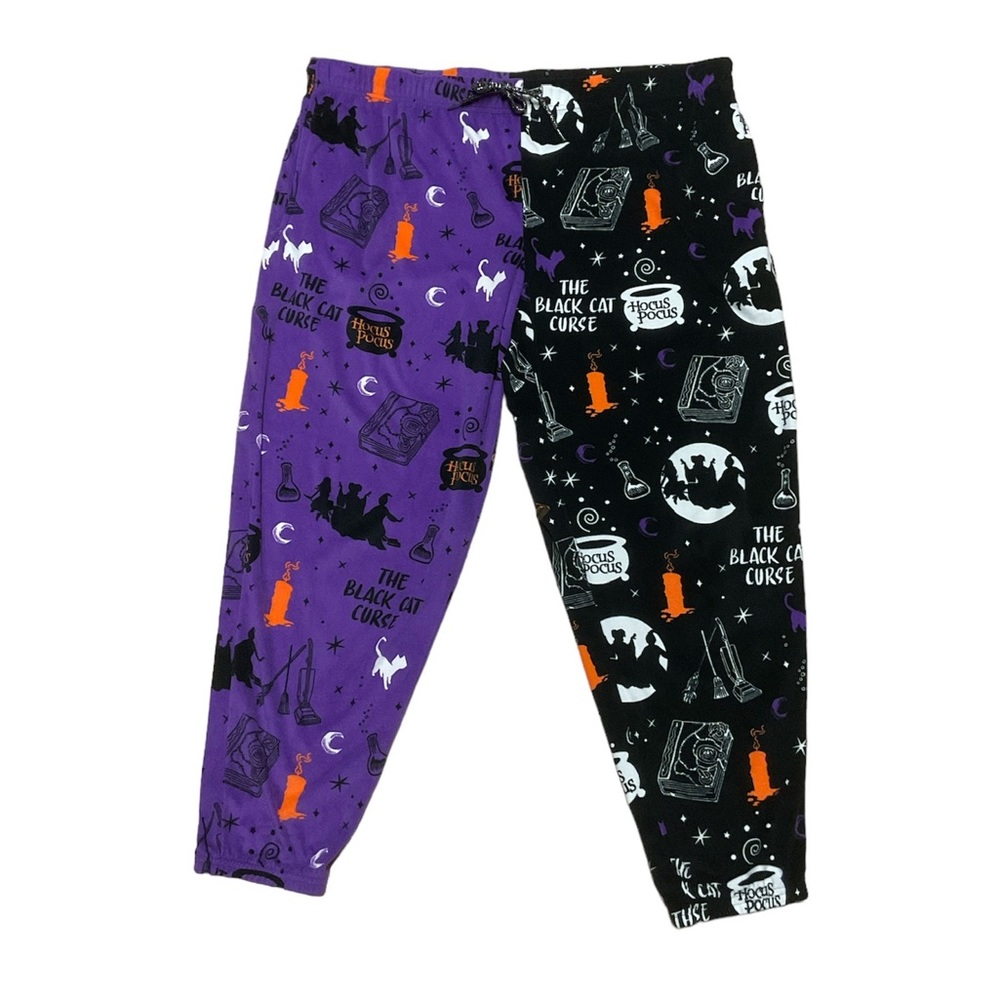 Hocus Pocus Jogger Pants Women’s XL Purple Halloween Sleepwear Disney Loungewear